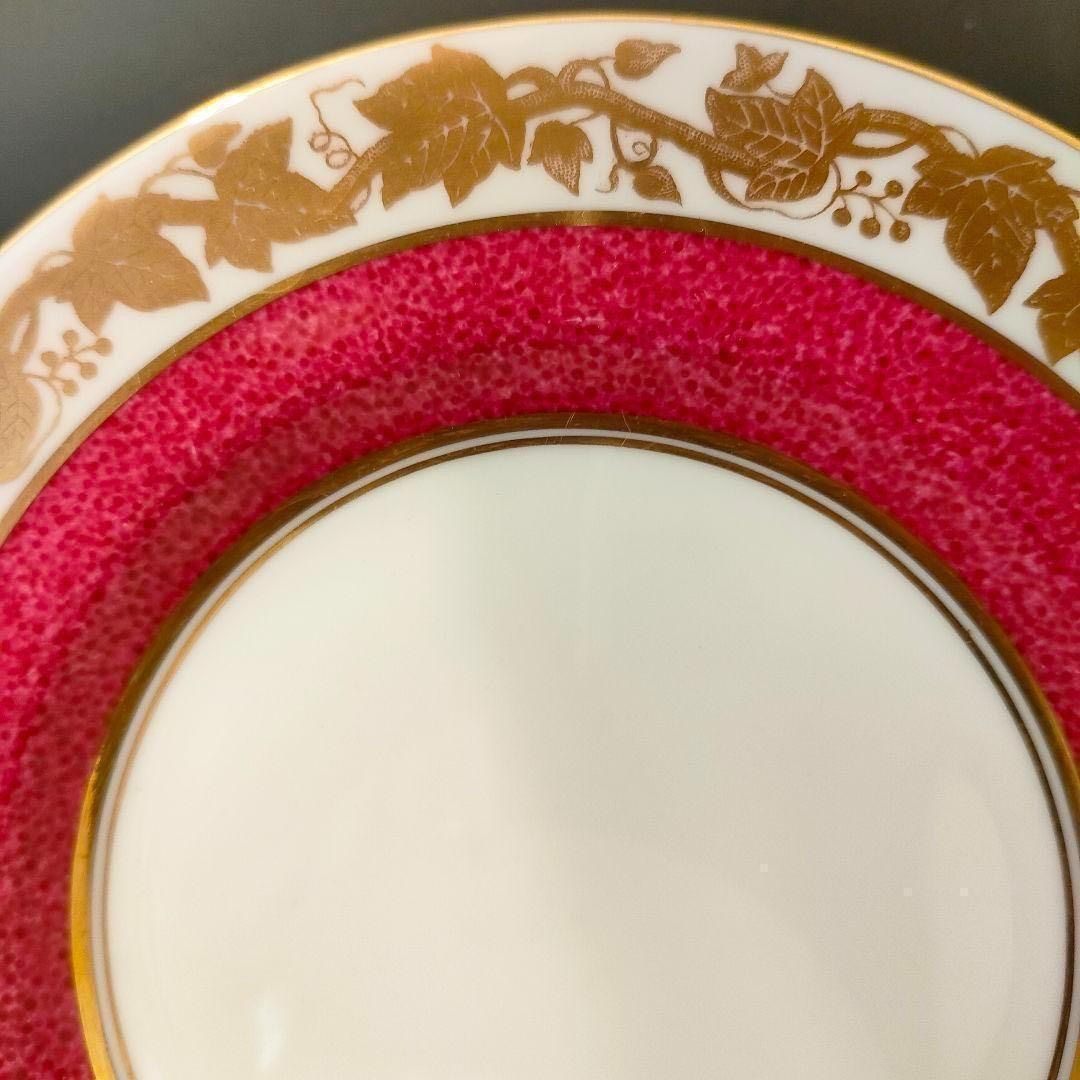 希少品☆ウェッジウッド ホワイトホール パウダー ルビー ゴールド 2客