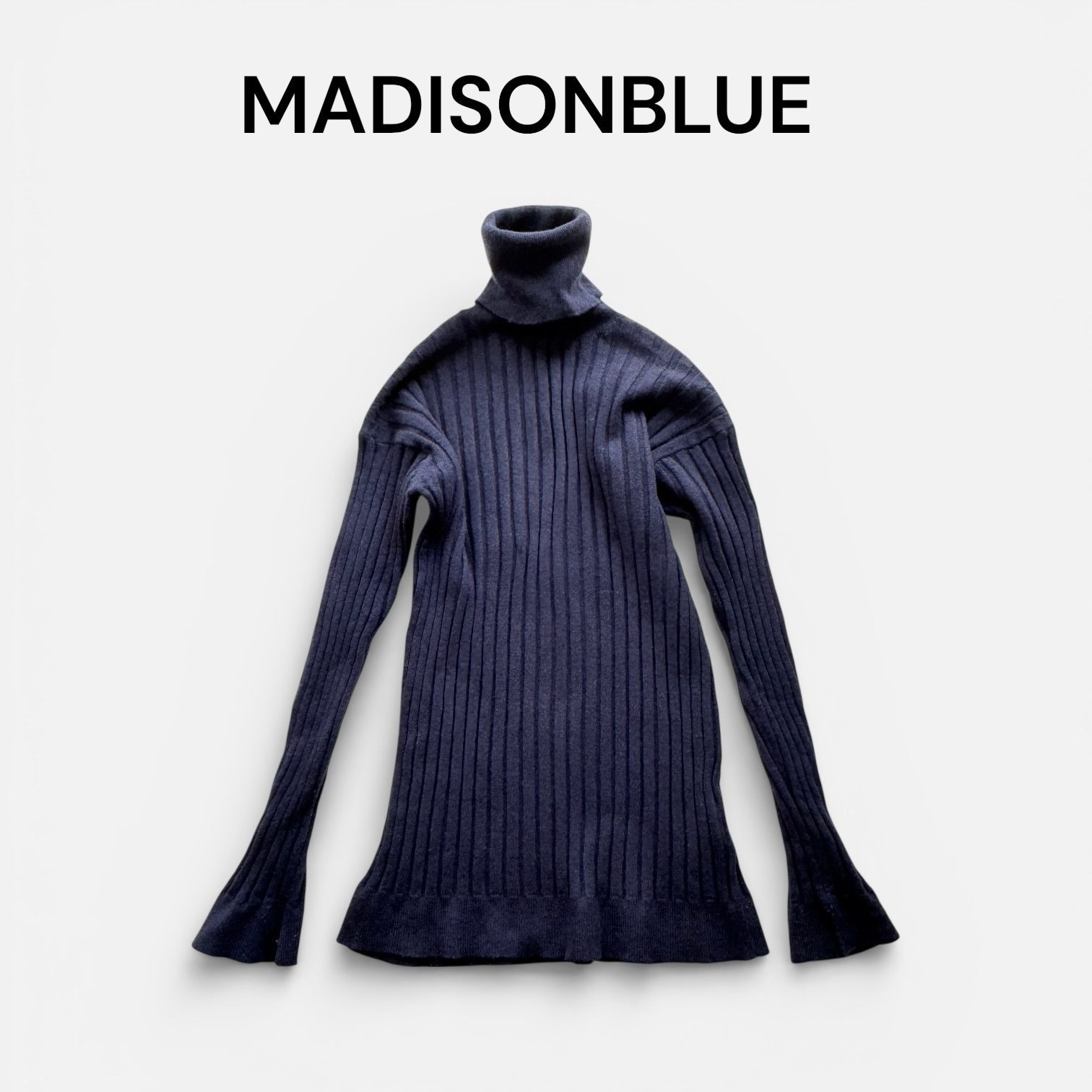 マディソンブルー MADISONBLUE リブニット タートルネック プル