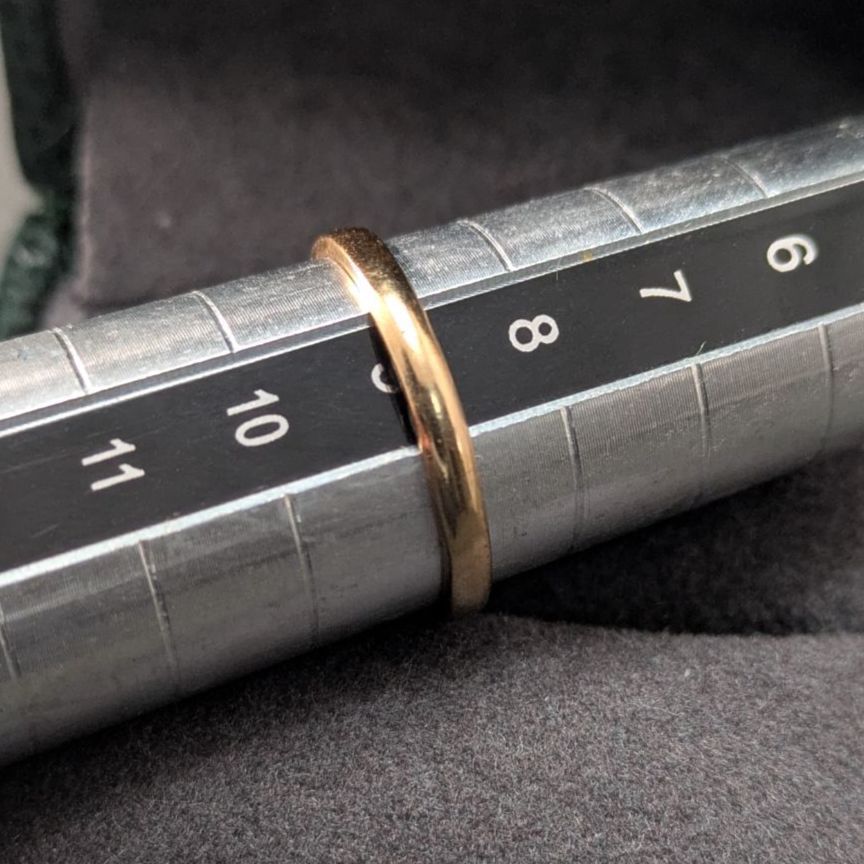 イニシャル「R」 10K GF ヴィンテージ シグネットリング 9号 アール