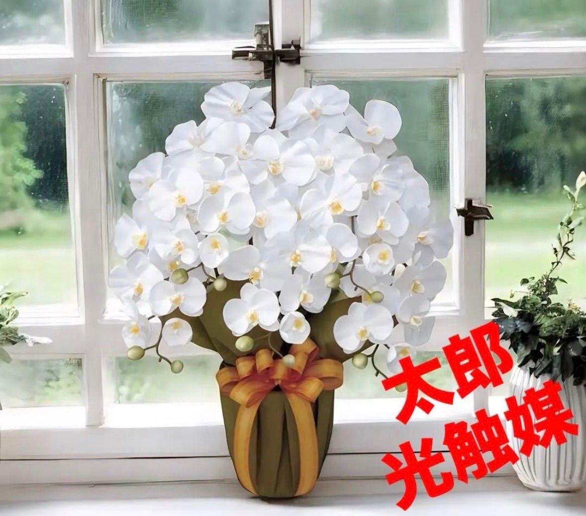 光触媒　人工観葉植物　フェイクグリーン　エレガント胡蝶蘭5本立L 光触媒 人工観葉植物 ウォールグリーン フェイクグリーン エレガント