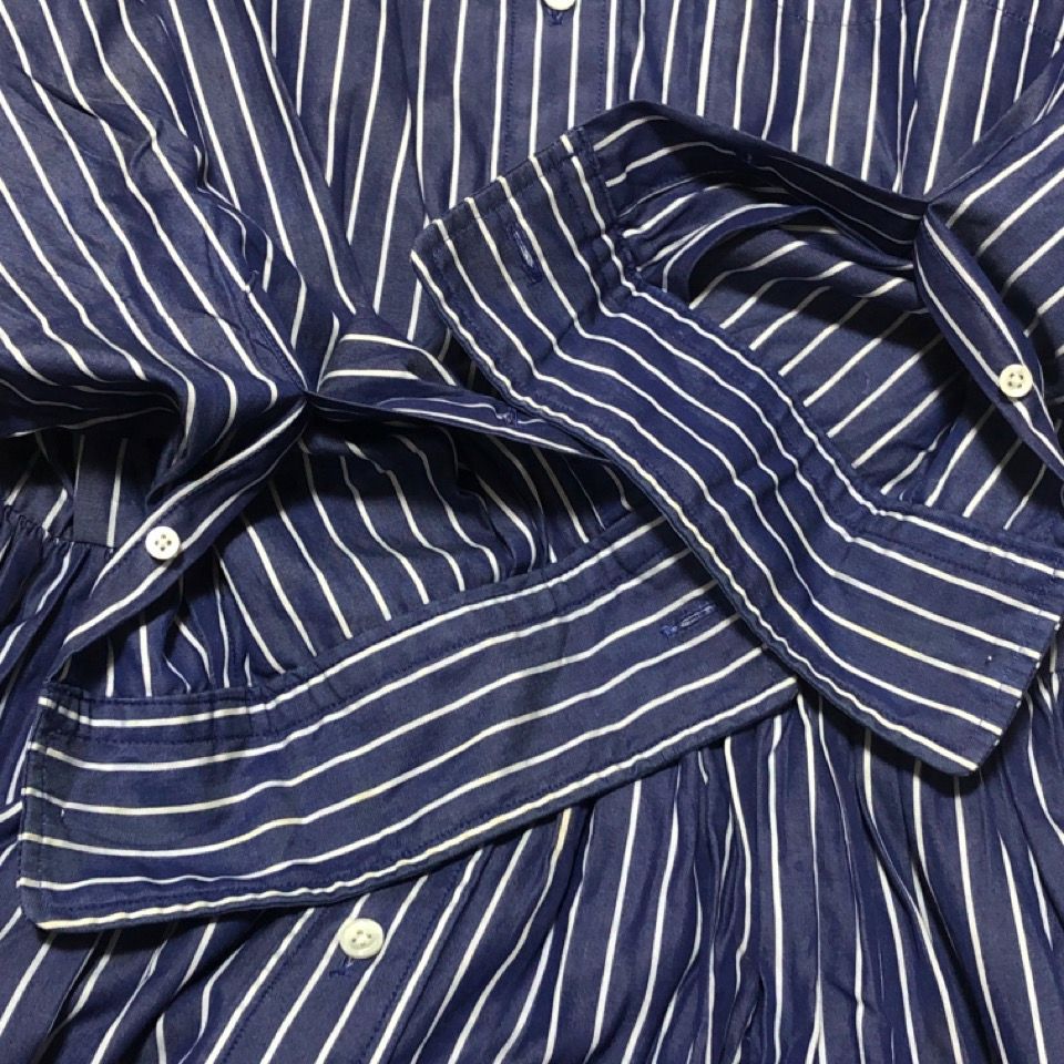 希少 90s RALPH LAUREN ラルフローレン 長袖 ワンピース シャツワンピ
