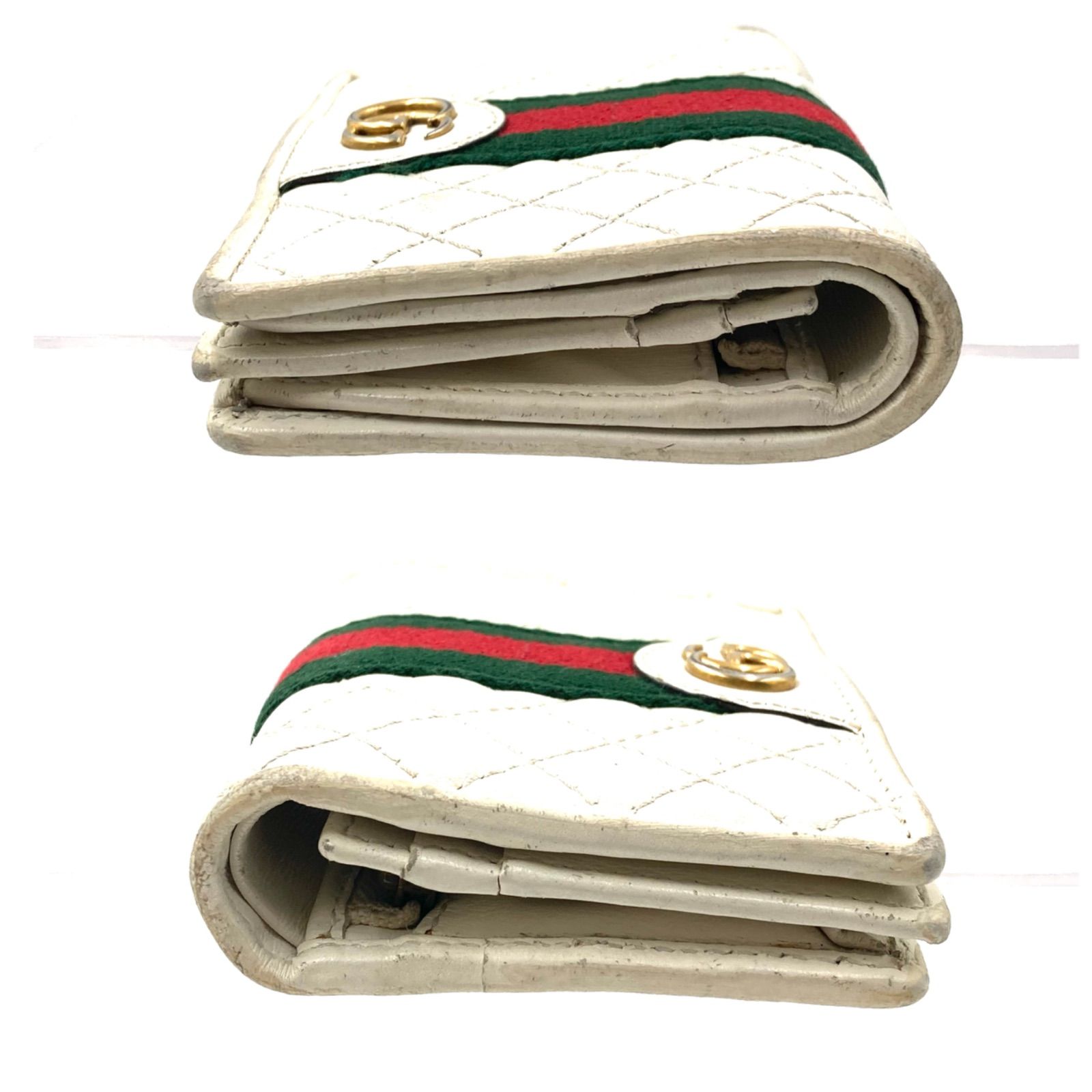 GUCCI グッチ オフィディア 二つ折り財布 GGマーモント シェリーライン