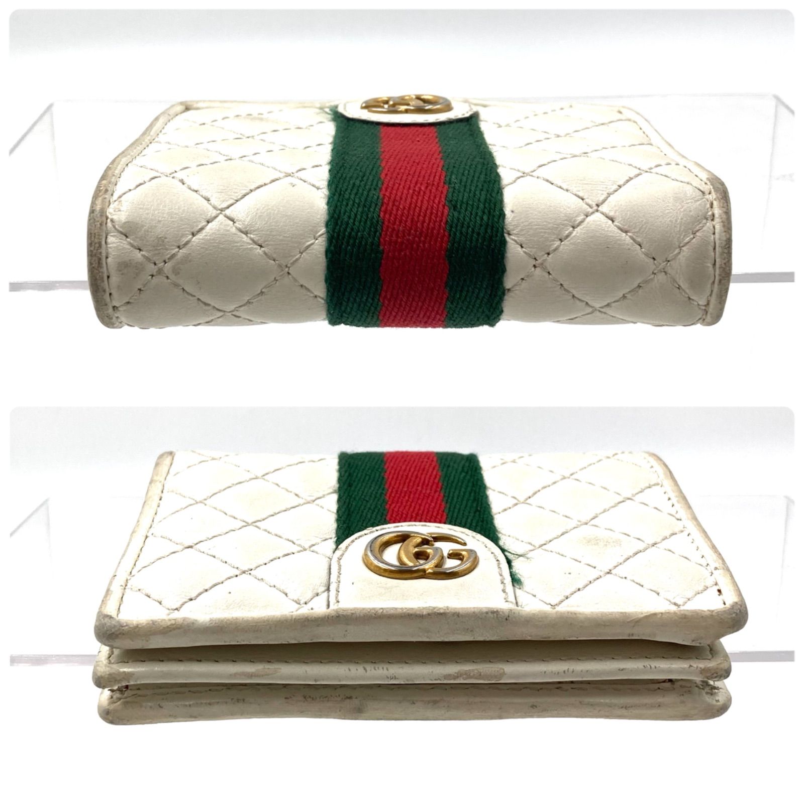 GUCCI グッチ オフィディア 二つ折り財布 GGマーモント シェリーライン