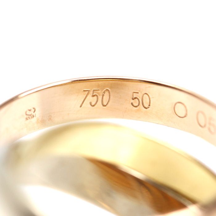 CARTIER カルティエ K18YG/PG/WG les must de Cartier トリニティ
