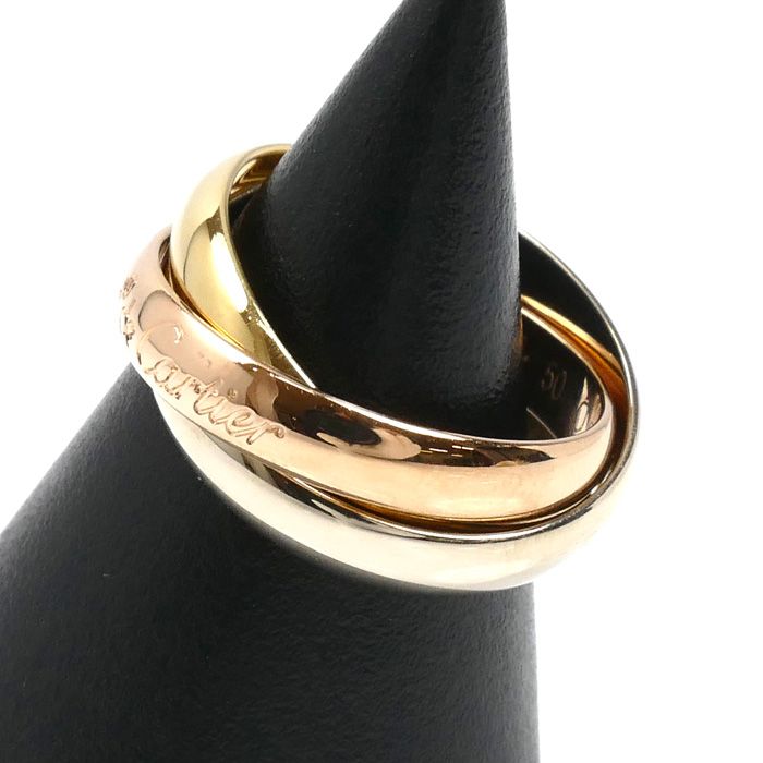 CARTIER カルティエ K18YG/PG/WG les must de Cartier トリニティ