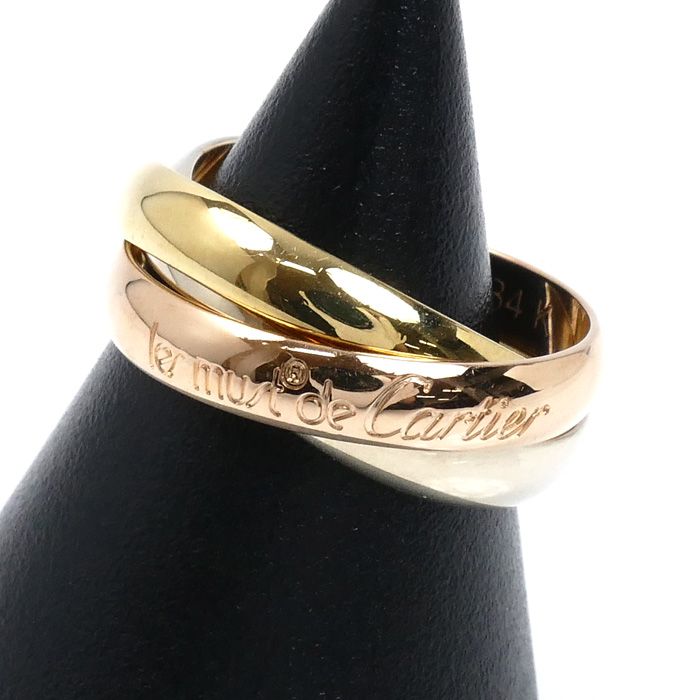 CARTIER カルティエ K18YG/PG/WG les must de Cartier トリニティ