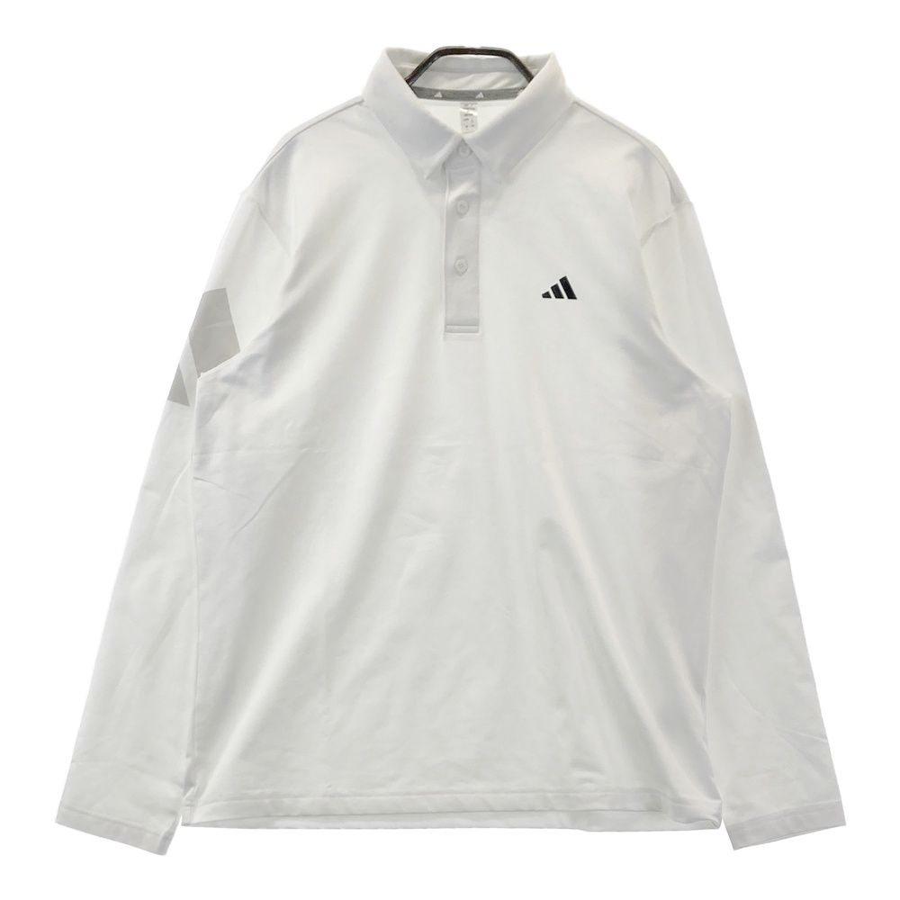 サイズ：XL ADIDAS GOLF アディダスゴルフ 2023年モデル 長袖ポロシャツ  ホワイト系 [240101604929] ゴルフウェア メンズ ストスト