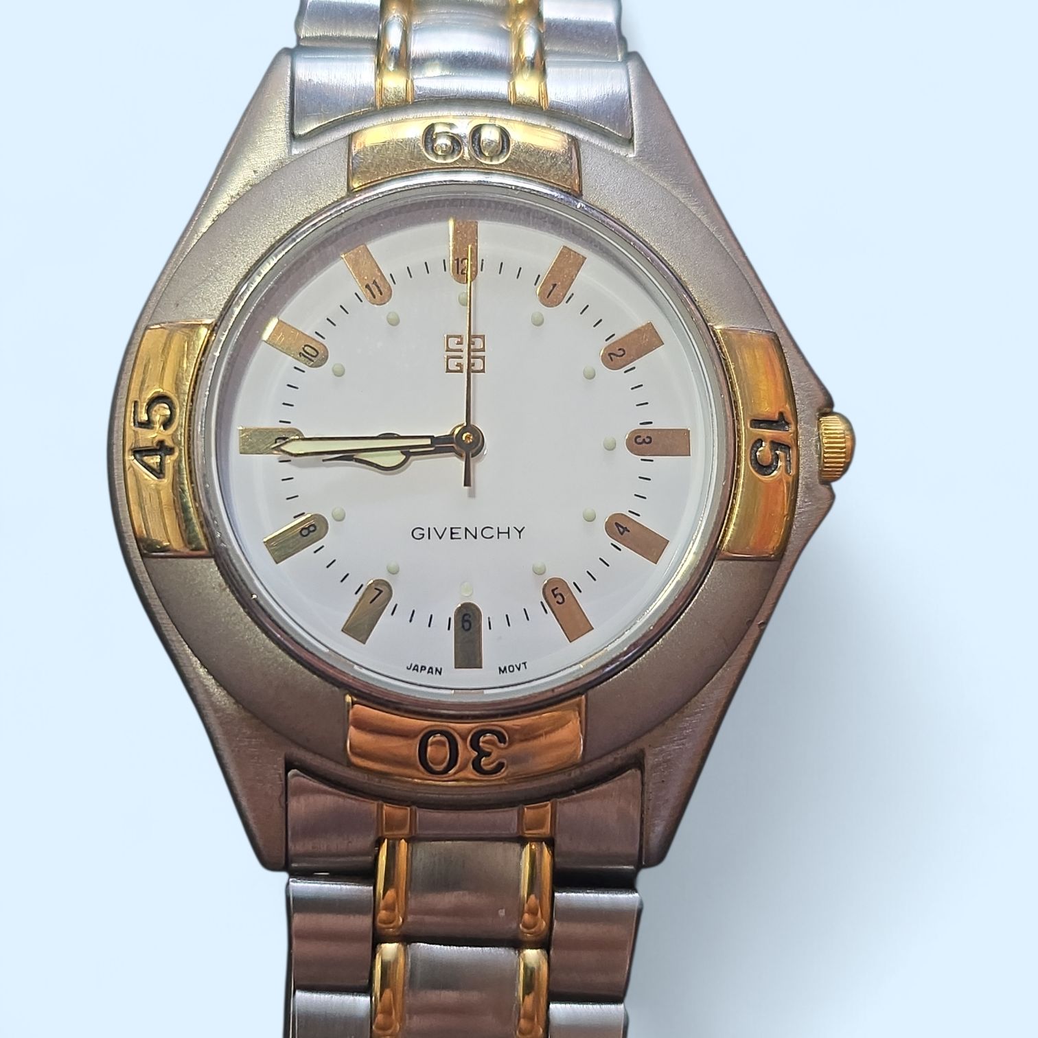 希少】GIVENCHY ジバンシィ 腕時計 コンビカラー ヴィンテージ 稼働品