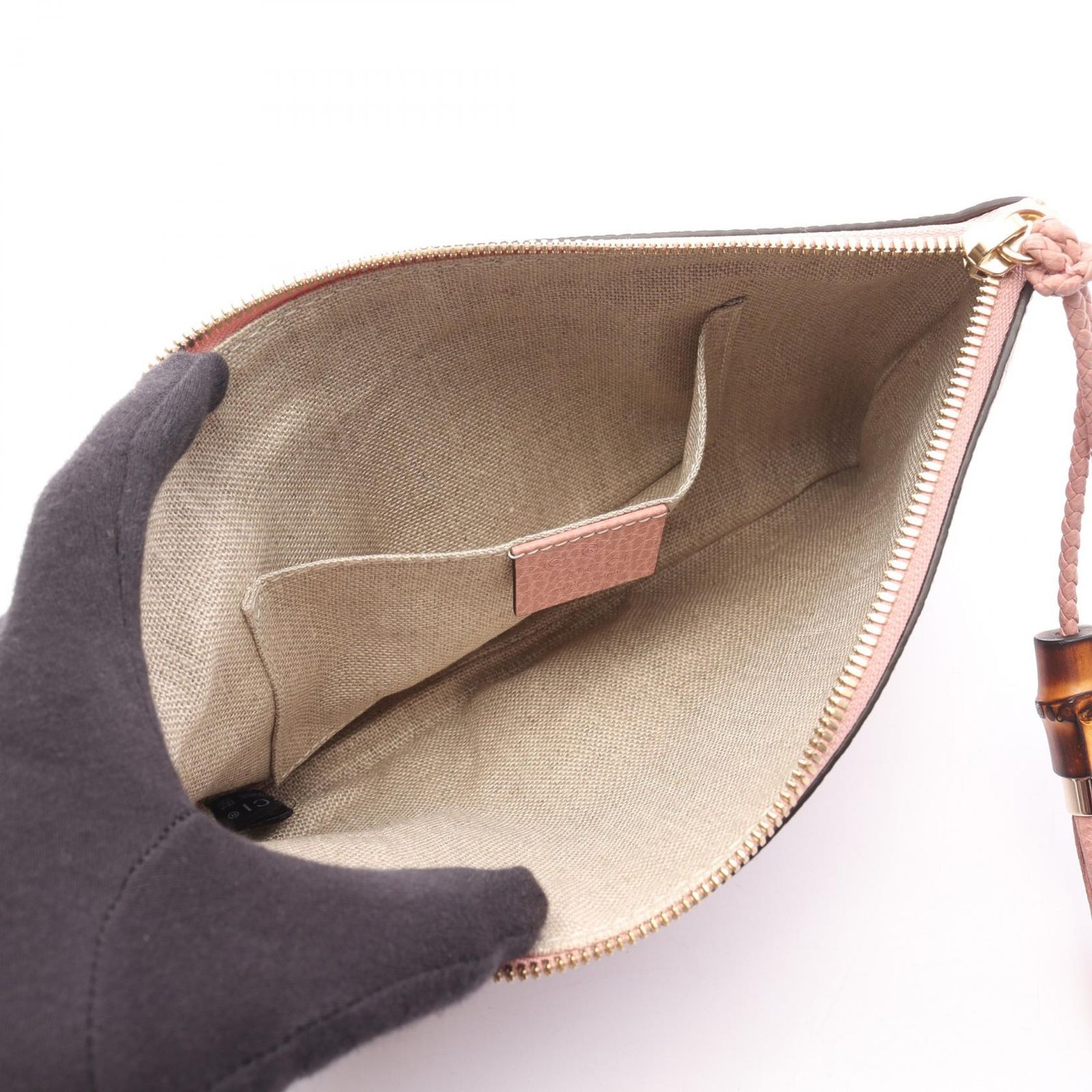 極美品◎グッチ　クラッチバッグ　セカンドバッグ　バンブータッセル グッチ GUCCI セカンドバッグ クラッチバッグ バンブー 449652 ピンク