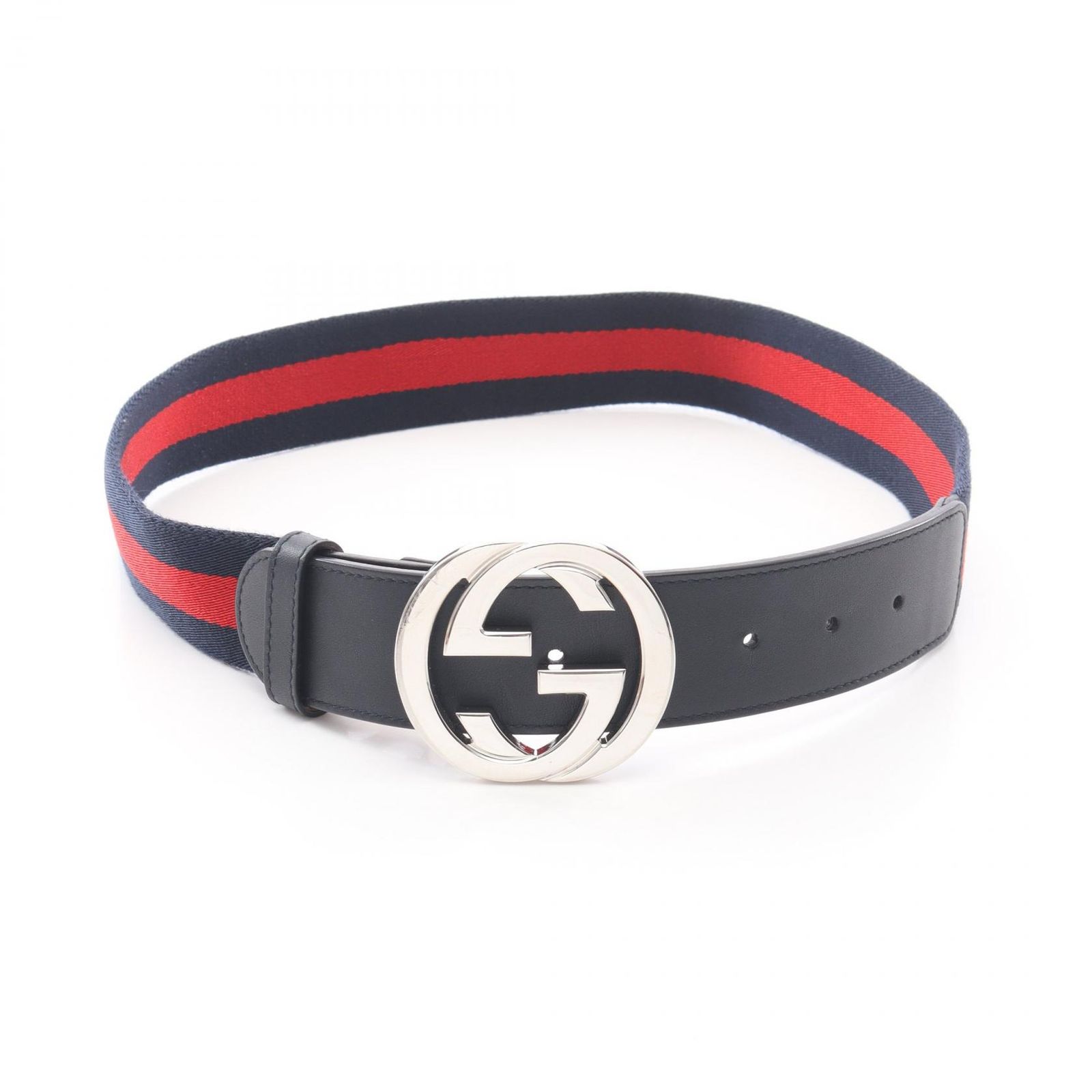 グッチ GUCCI ベルト インターロッキングG シェリーライン レザー