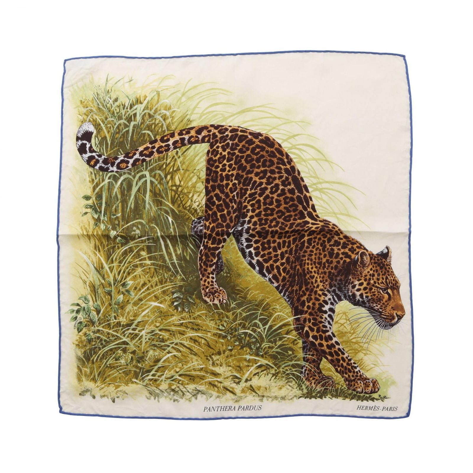 エルメス HERMES スカーフ プチカレ カレ40 PANTHERA PARDUS シルク