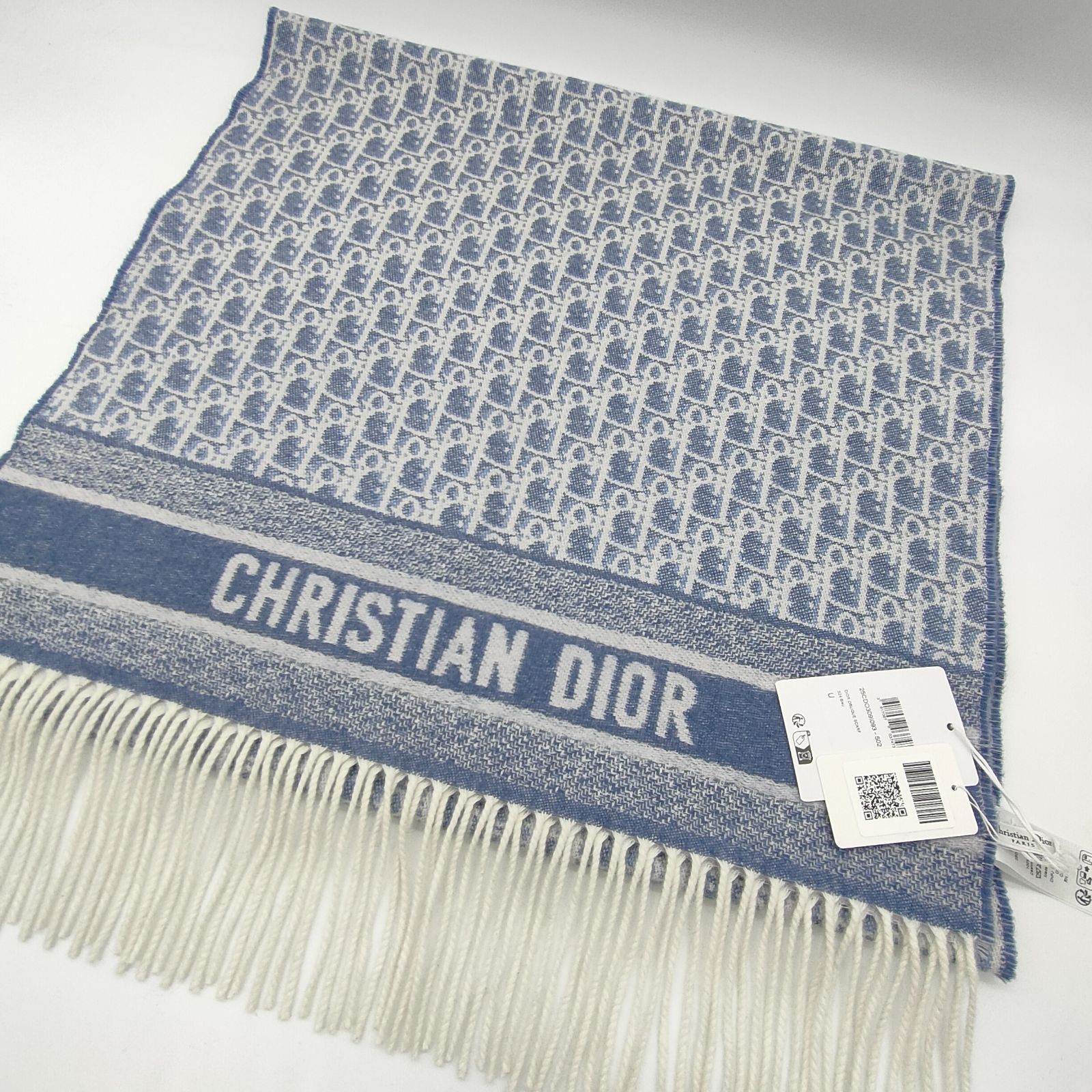 定価19万円【新品未使用】ディオール オブリーク カシミヤ100