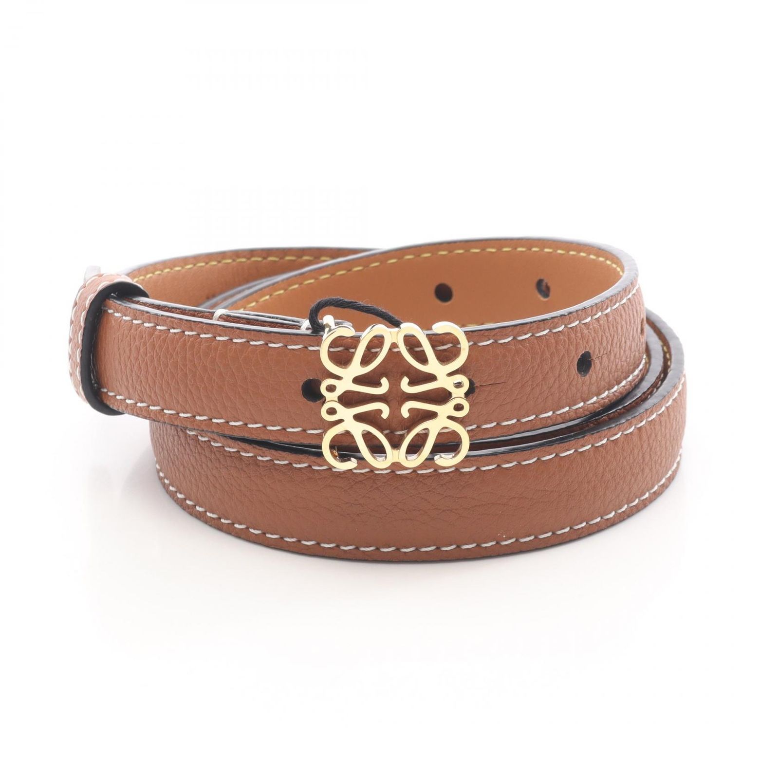 ロエベ LOEWE ベルト アナグラム レザー ベルト レディース 未使用