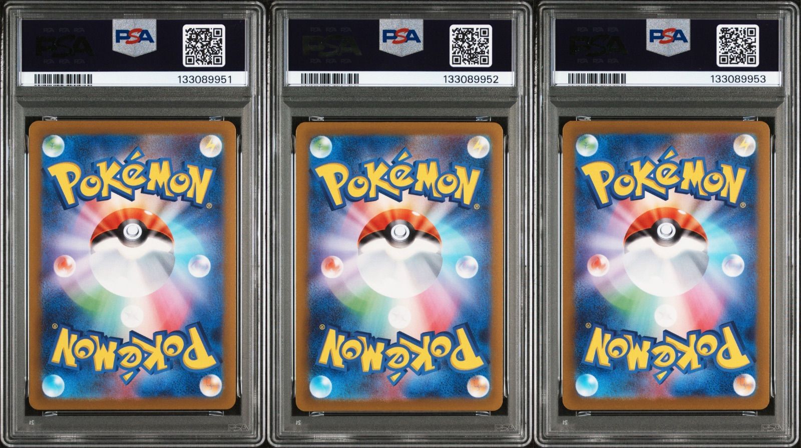 PSA9】 3連番 フシギダネ ヒトカゲ ゼニガメ 御三家 151カードファイル