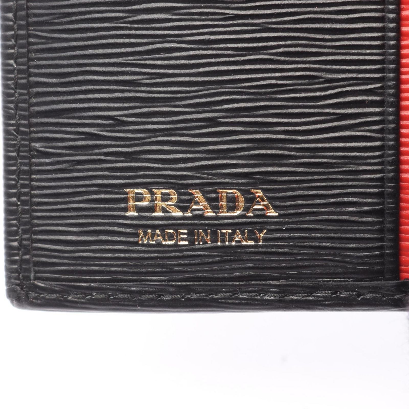 プラダ PRADA 二つ折り財布 VITELLO MOVE 1MV204 ブラック レザー 二