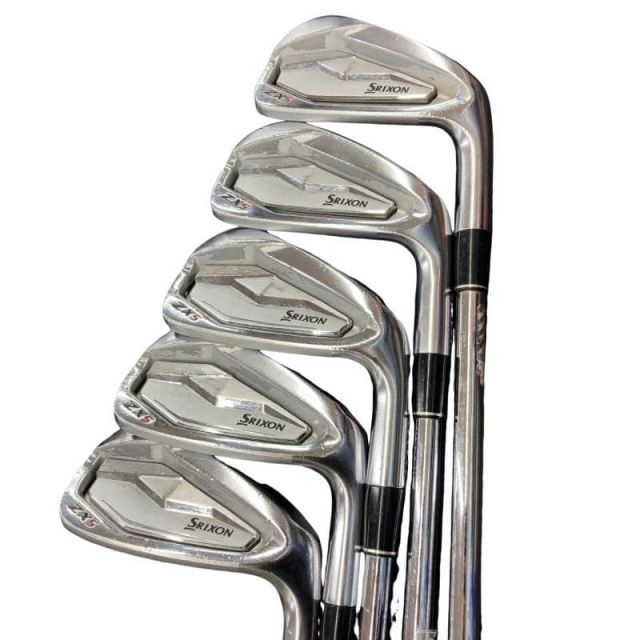 中古】 ダンロップ SRIXON ZX5 6S アイアンセット IR 純正特注シャフト