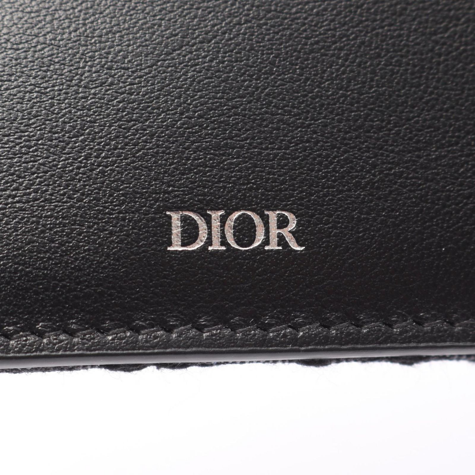 Dior 折り財布 黒 キャンバスレザー - ディオール Dior 二つ折り財布