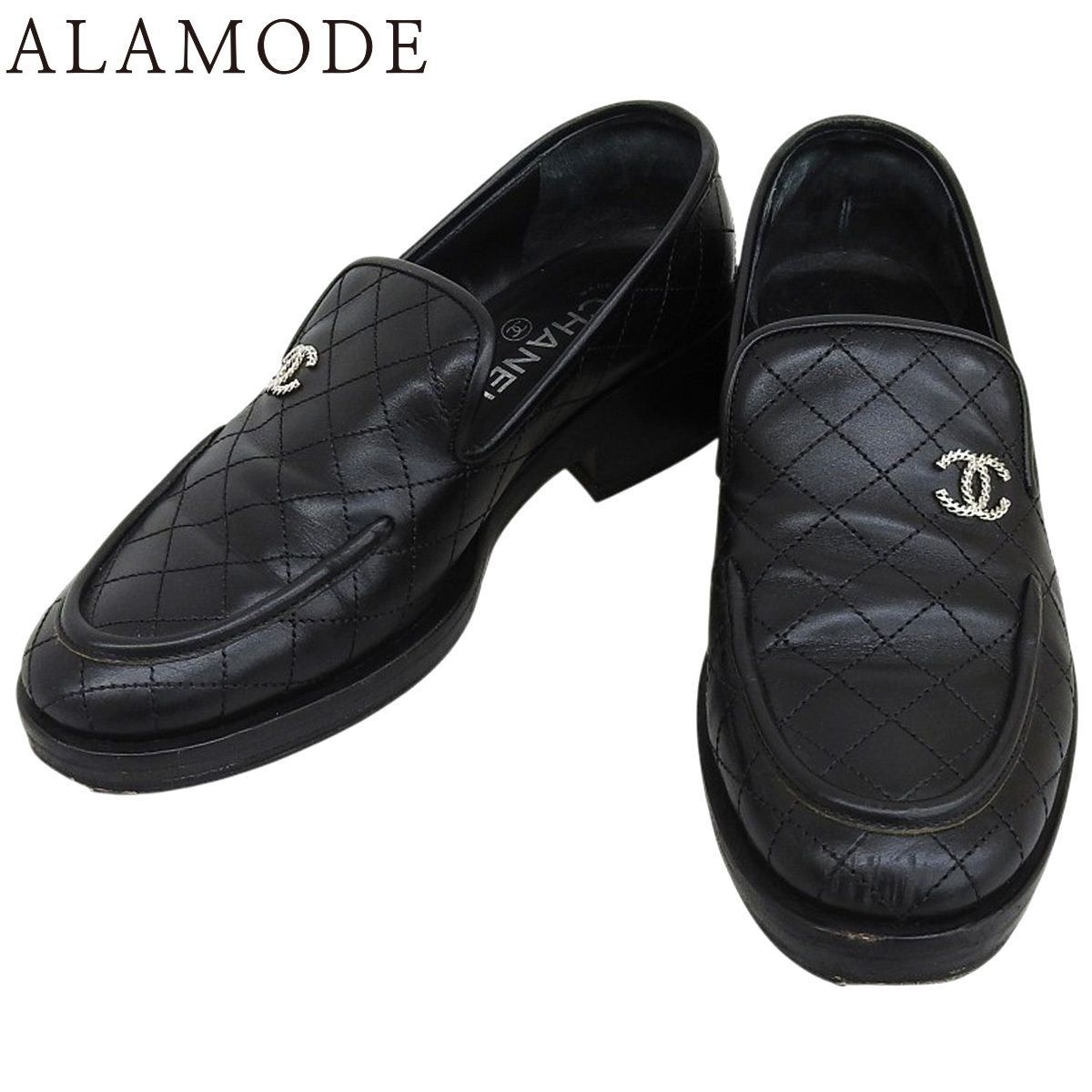 まとめ買い歓迎10%オフ！ CHANEL マトラッセ フラットシューズ CHANEL(シャネル) マトラッセ ココマークローファー フラットシューズ