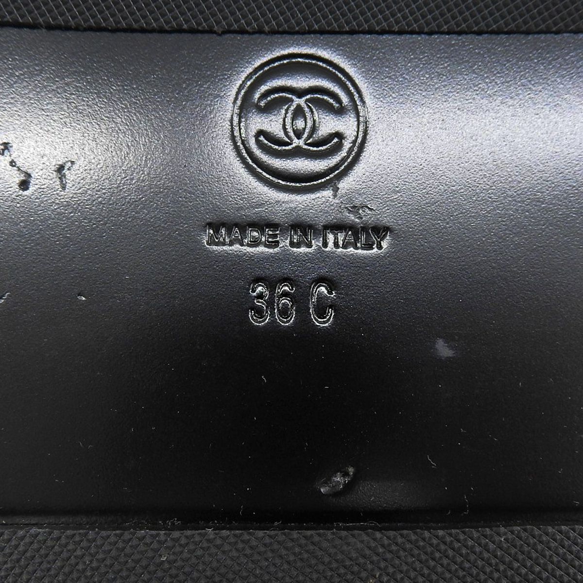 CHANEL シャネル キャビアスキン マトラッセ フッドヘット サンダル 36 CHANEL シャネル キャビアスキン マトラッセ フッドヘット サンダル 36