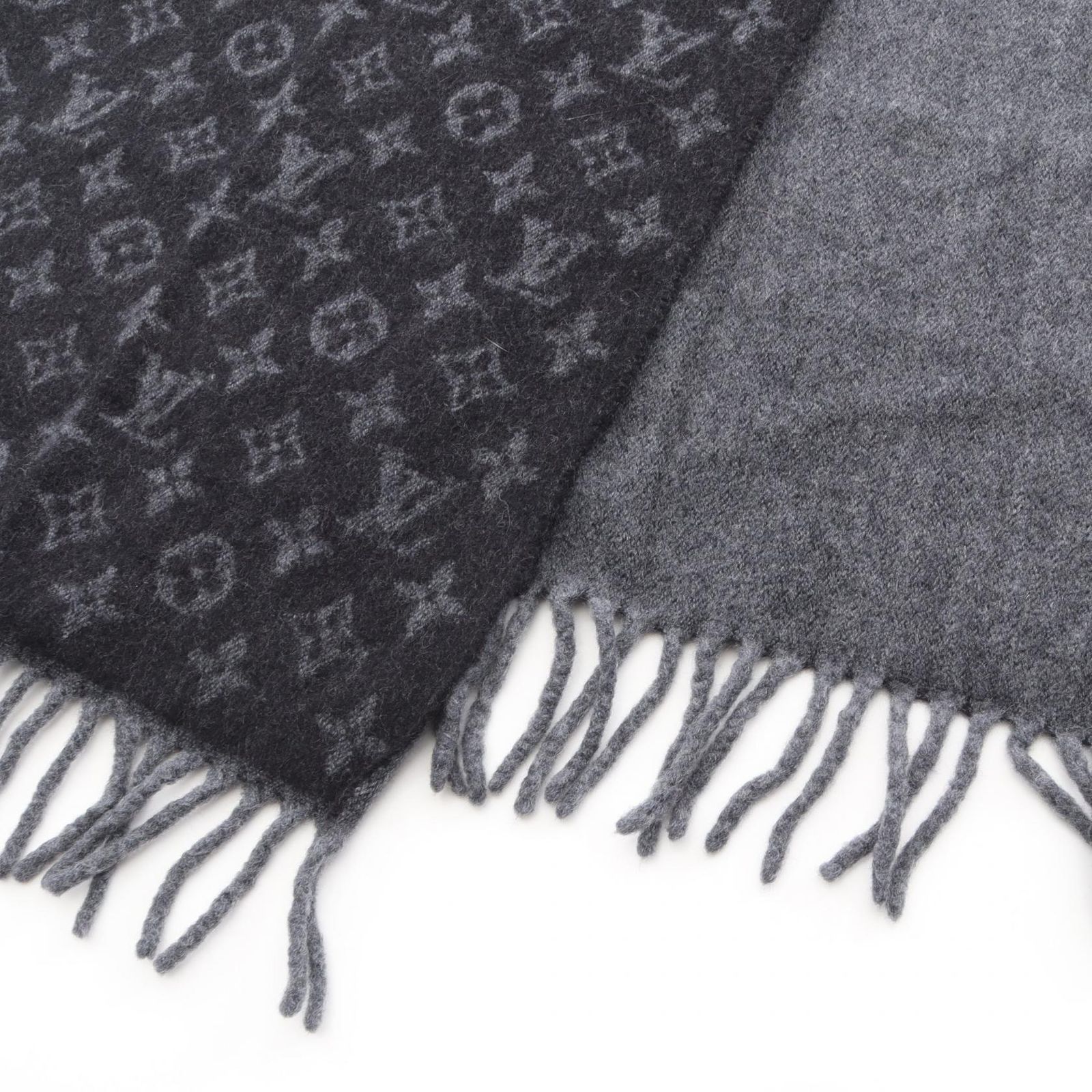 ルイヴィトンマフラー エシャルプ モノグラム グラディエント ノワールブラック ルイ・ヴィトン LOUIS VUITTON マフラー エシャルプ モノグラム