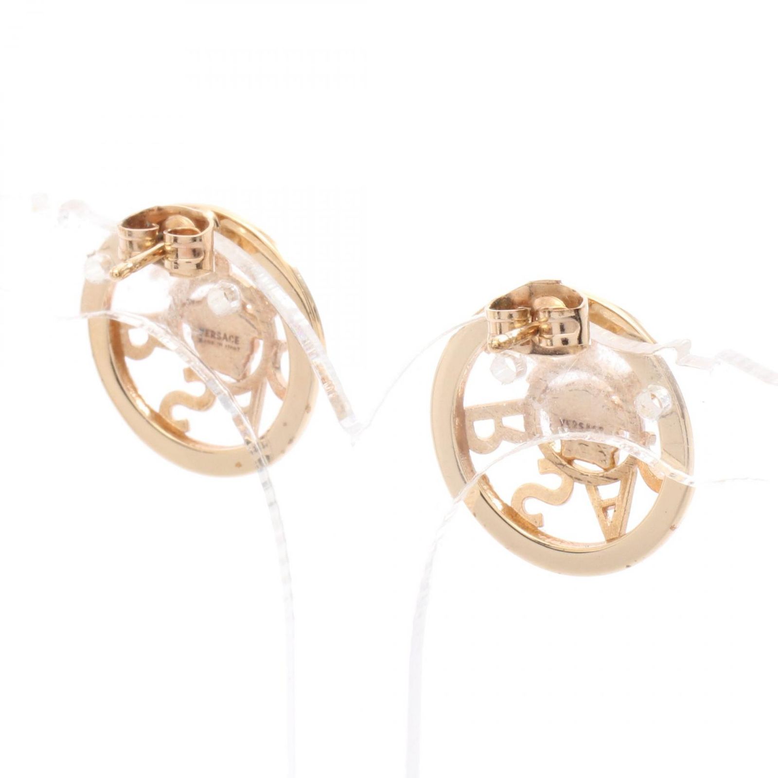 ヴェルサーチ VERSACE ピアス メデューサ ロゴ GP（ゴールドメッキ