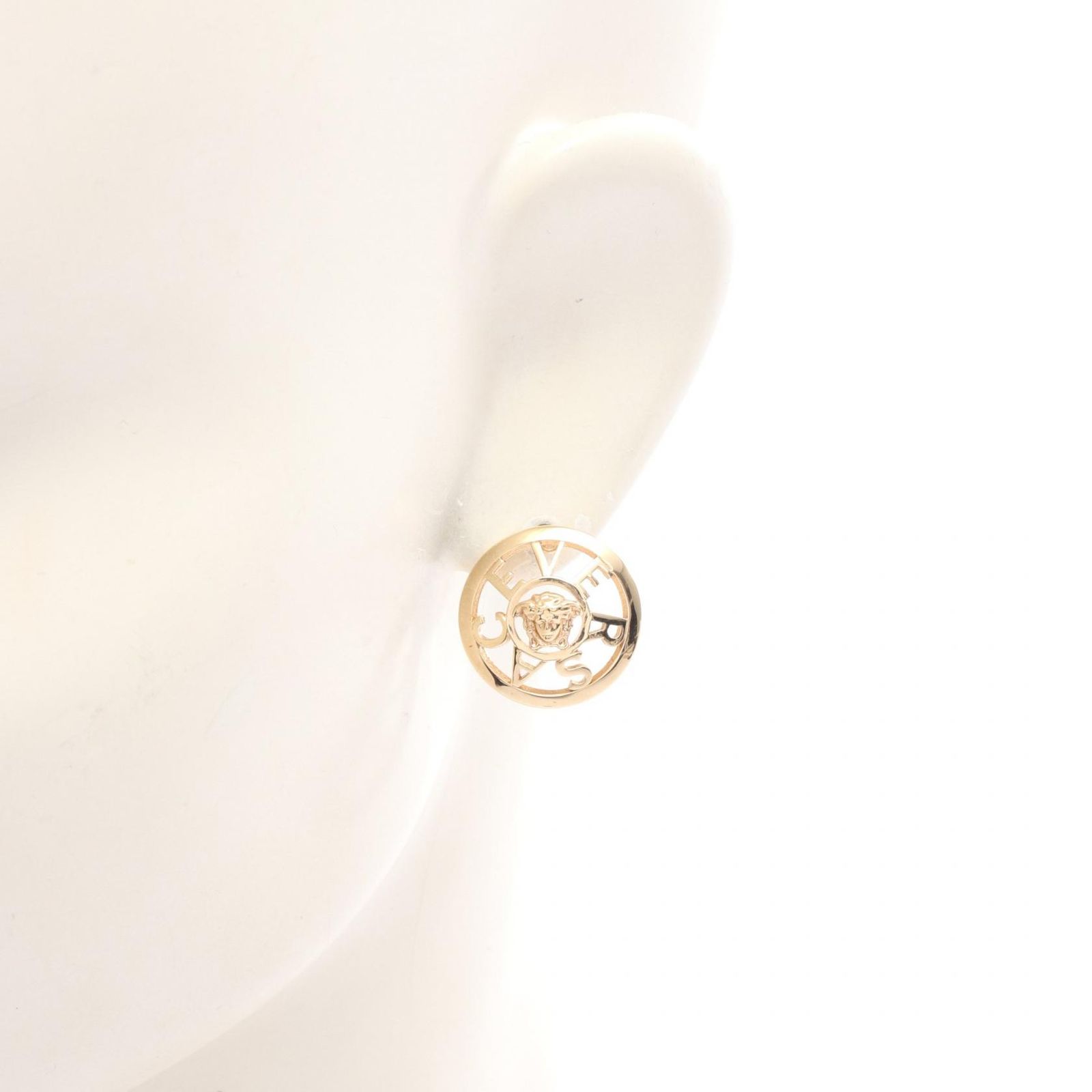 ヴェルサーチ VERSACE ピアス メデューサ ロゴ GP（ゴールドメッキ