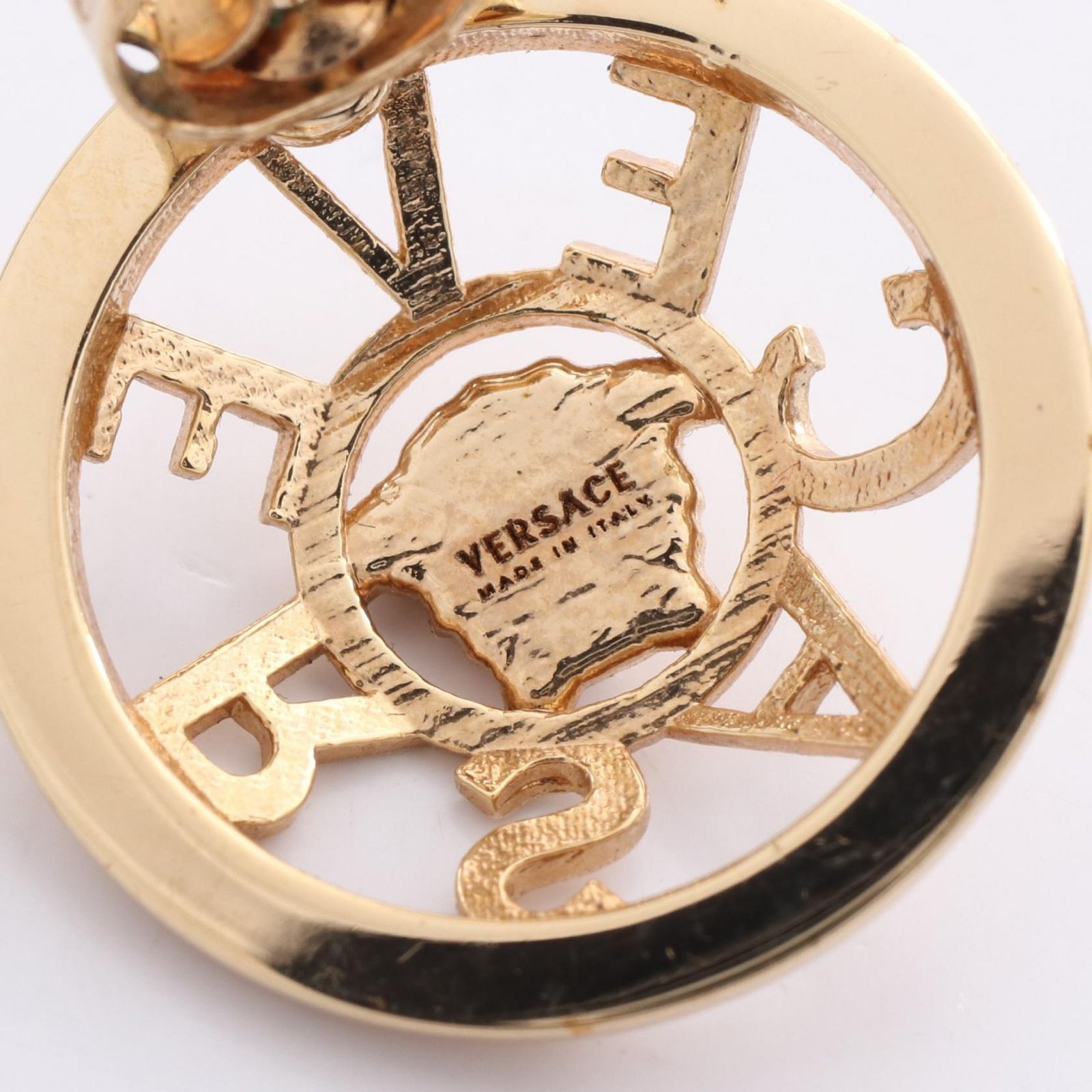 未使用級 VERSACE ヴェルサーチェ ピアス 片耳用 メデューサ ゴールド