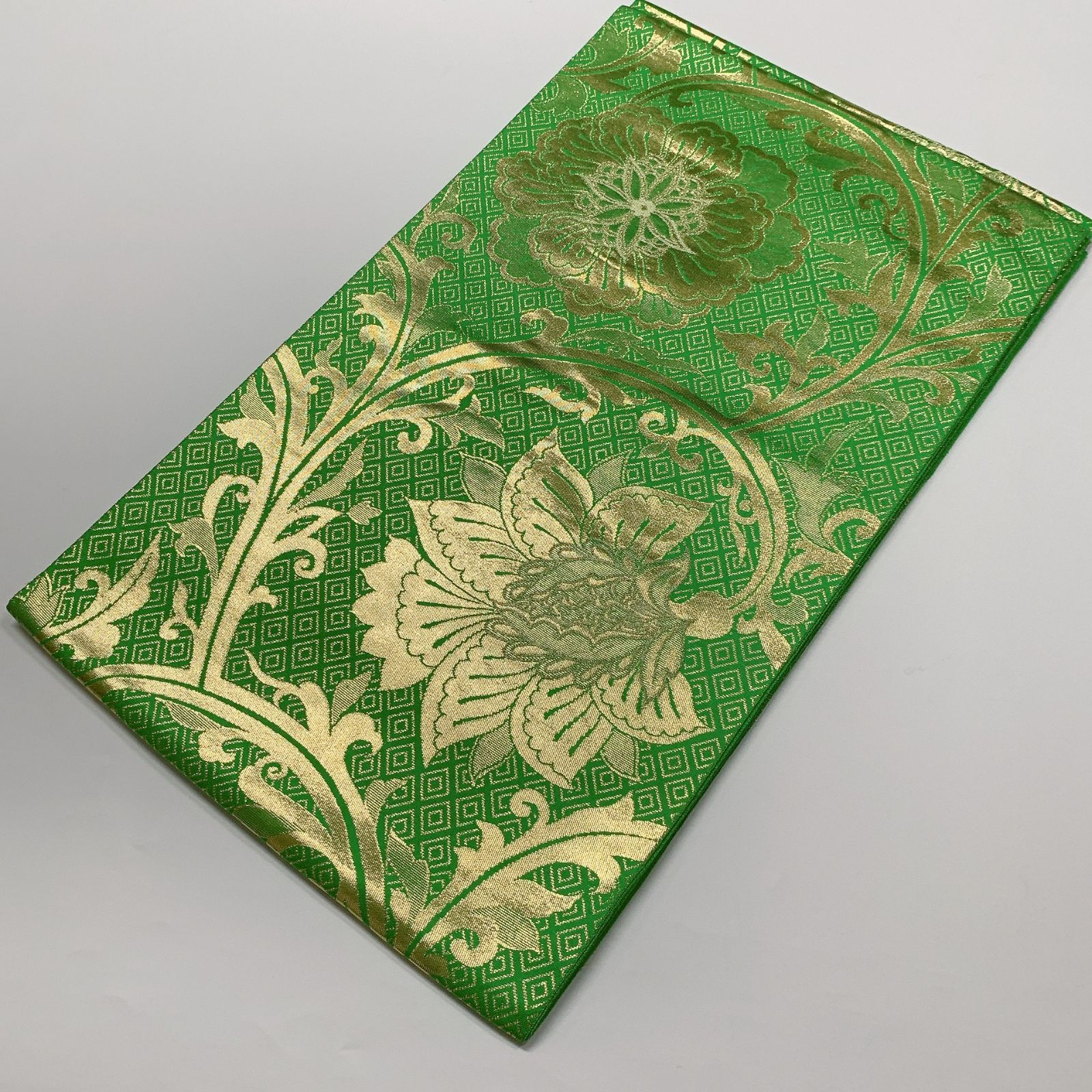 6619］袋帯 花唐草文様 金彩 六通 正絹 着物 フォーマル - メルカリ