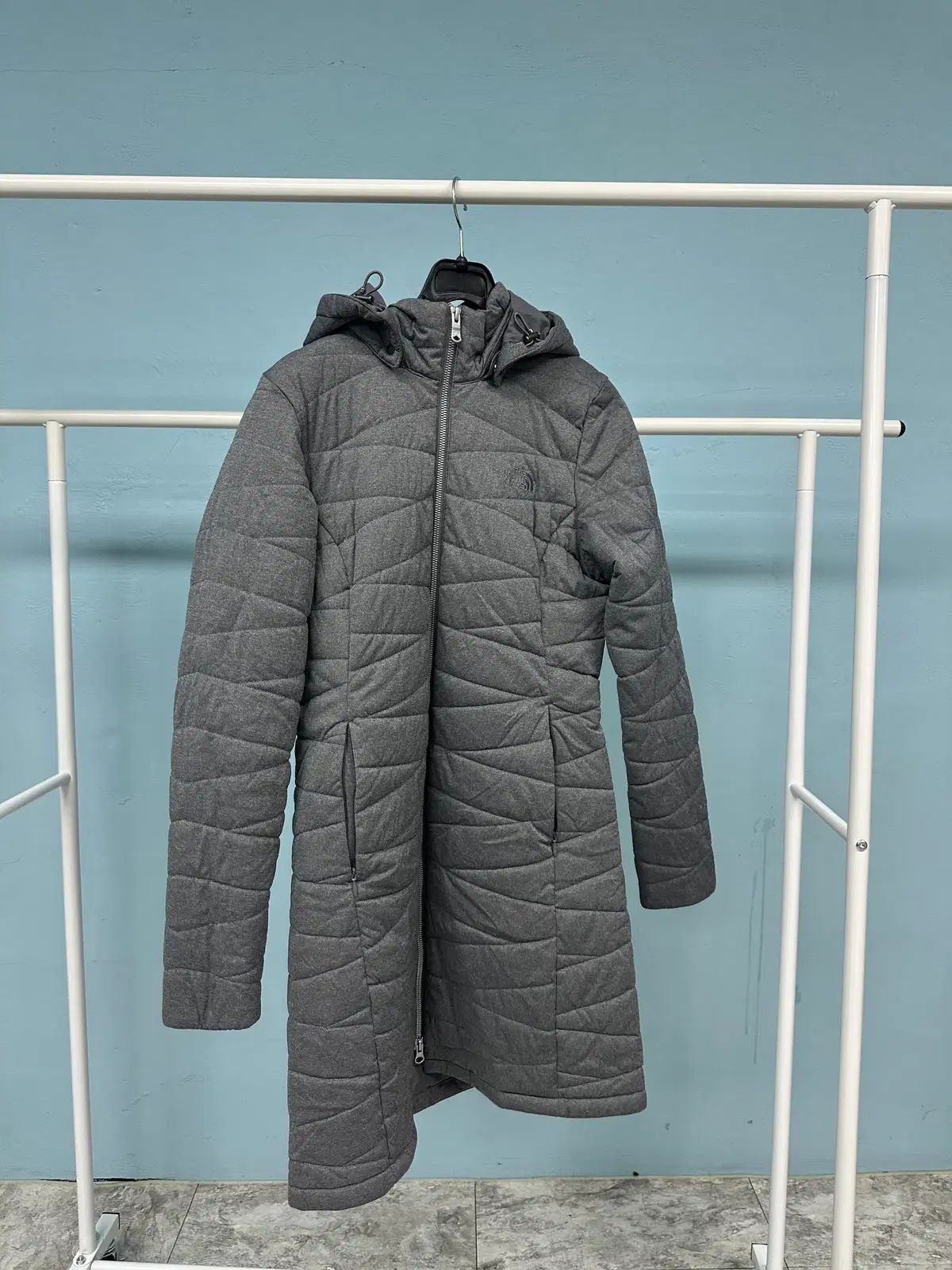 ノースフェイス NORTH FACE フード付き キルティング ロングジャケット 
