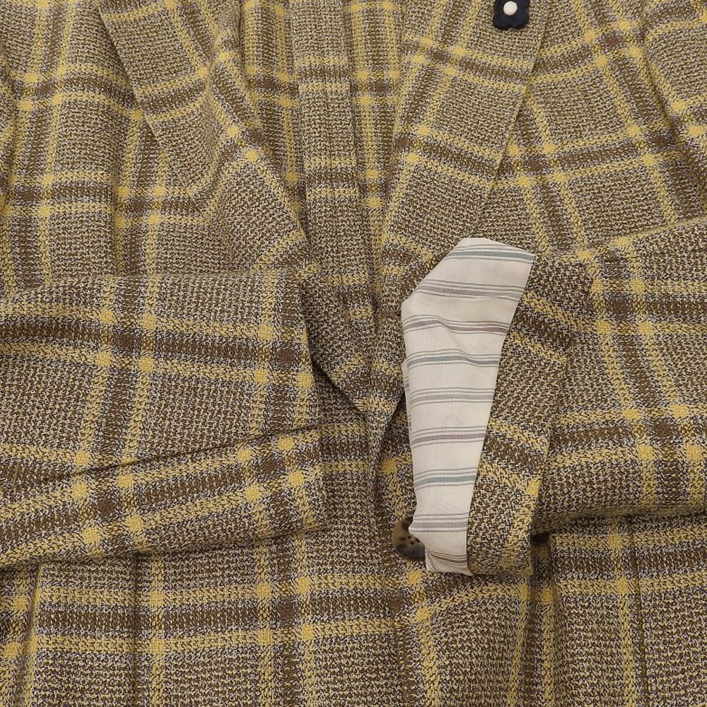 LARDINI ラルディーニ 美品 チェック ブートニエール付き ジャケット