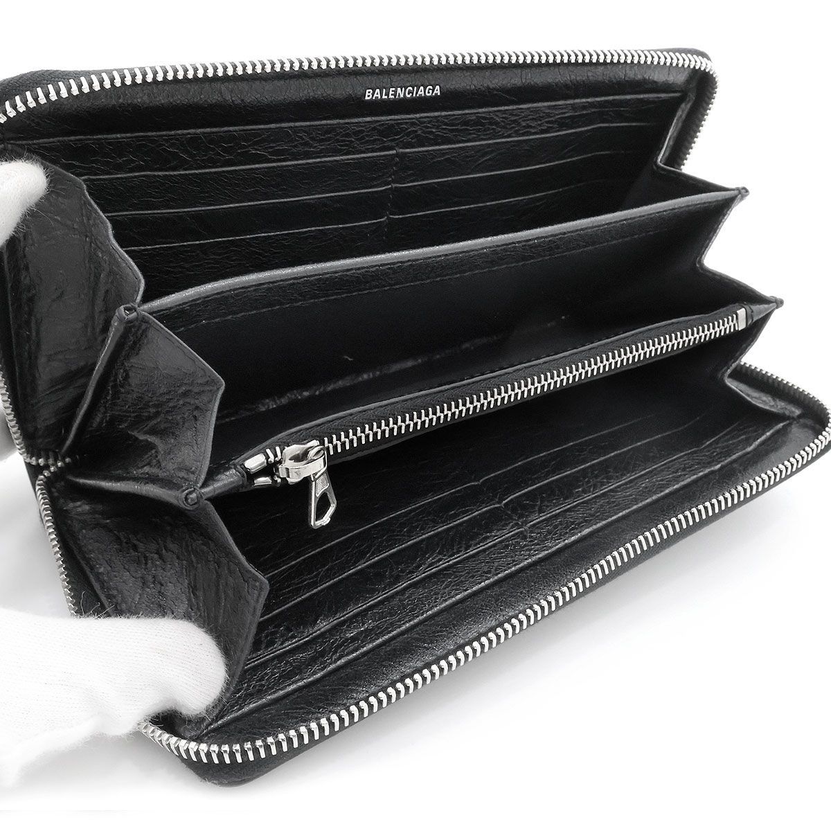 美品 】BALENCIAGA バレンシアガ 長財布 CASH キャッシュ