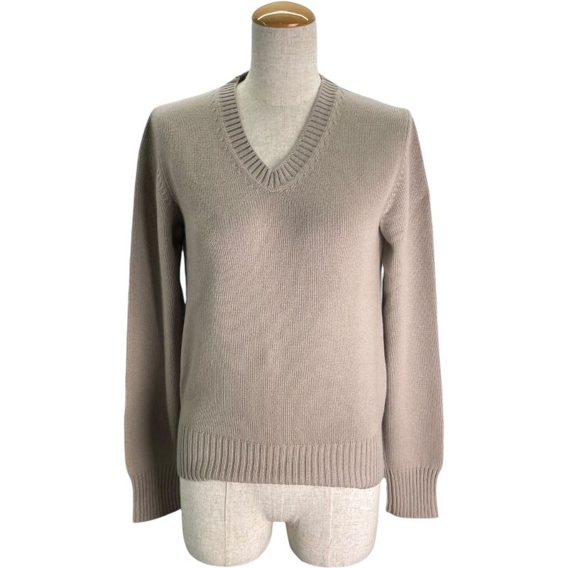 カシミアニットセーター 長袖JIL SANDER グレー Vネック Jil Sander V 