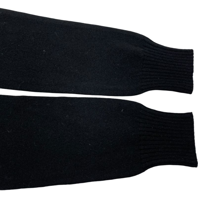 グッチ リボン付きVネックカシミヤセーター ブラック イタリア製