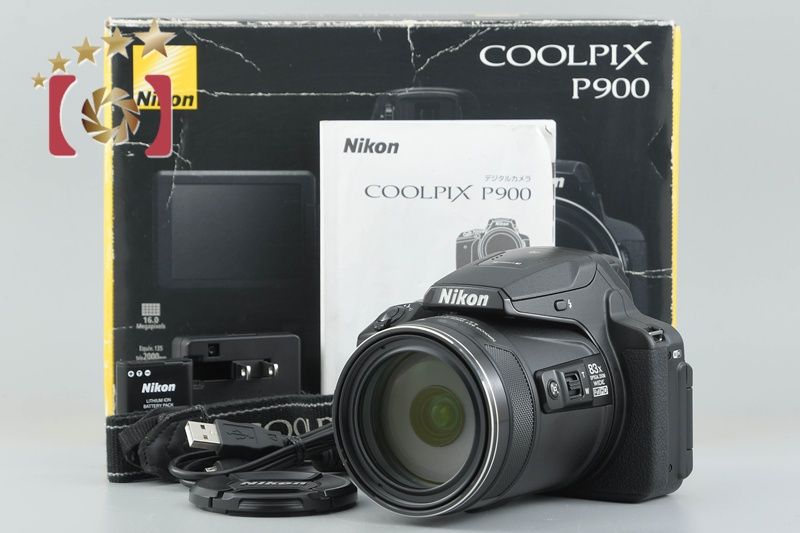 【中古】Nikon CoolPIX P900 Amazon.com: Nikon Coolpix P900 Wi-Fi 83x Zoom Digital Camera