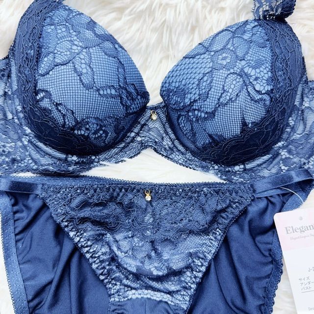 ブラショーツセット E65 脇高ブラ 総レース ビジュー コードデザイン