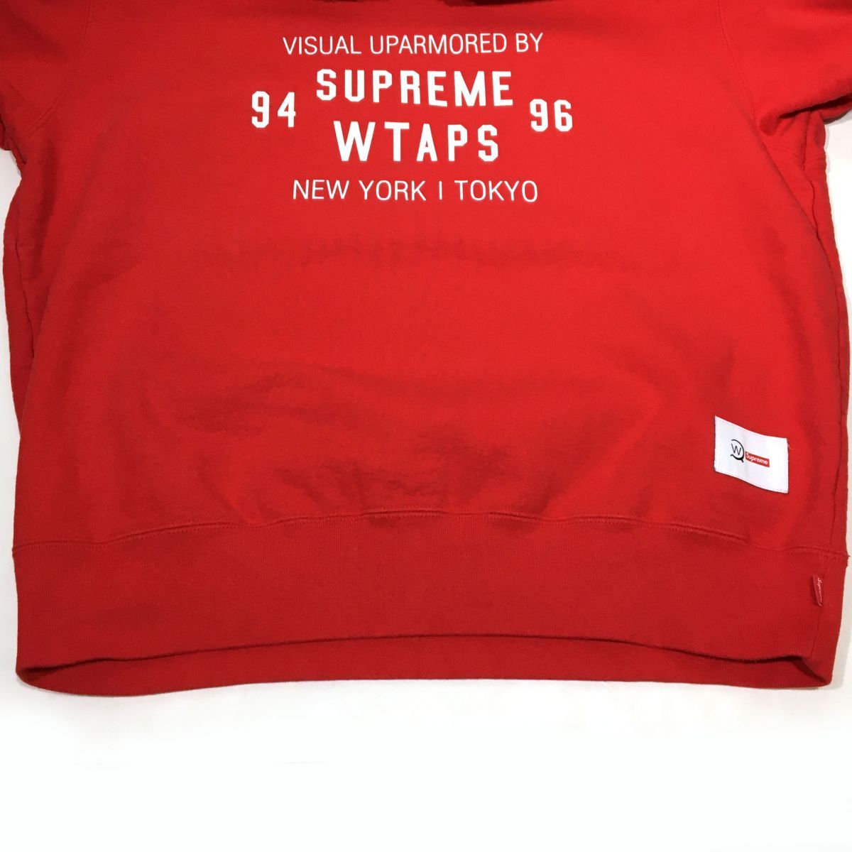 Supreme シュプリーム WTAPS スウェットシャツ Lサイズ レッド メンズ 