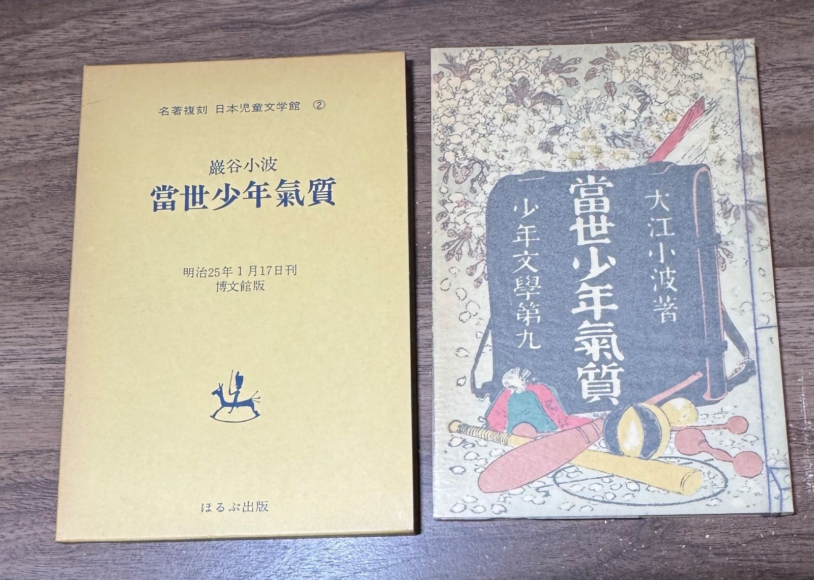 名著復刻 日本児童文学館 當世少年気質 巖谷小波/著 ほるぷ出版発行 函