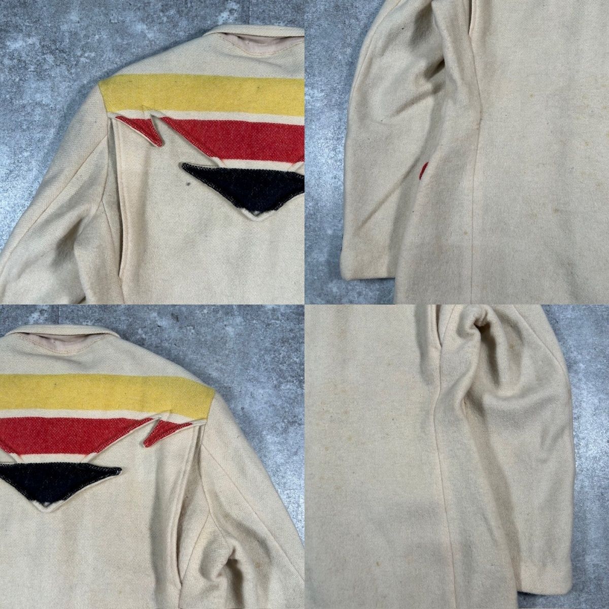 1960's 60s Losso WESTERN WEAR ウールマルチボーダーブレザー