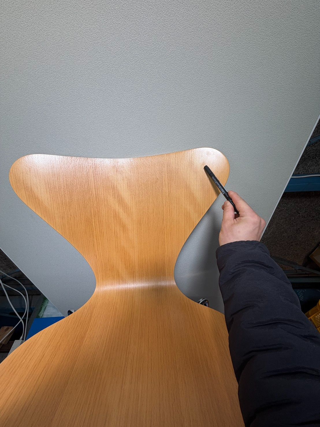 セブンチェア 二脚 Fritz Hansen フリッツハンセン 1994年製 Fritz Hansen / フリッツハンセン セブンチェア 1994年製 ビーチ系 脚