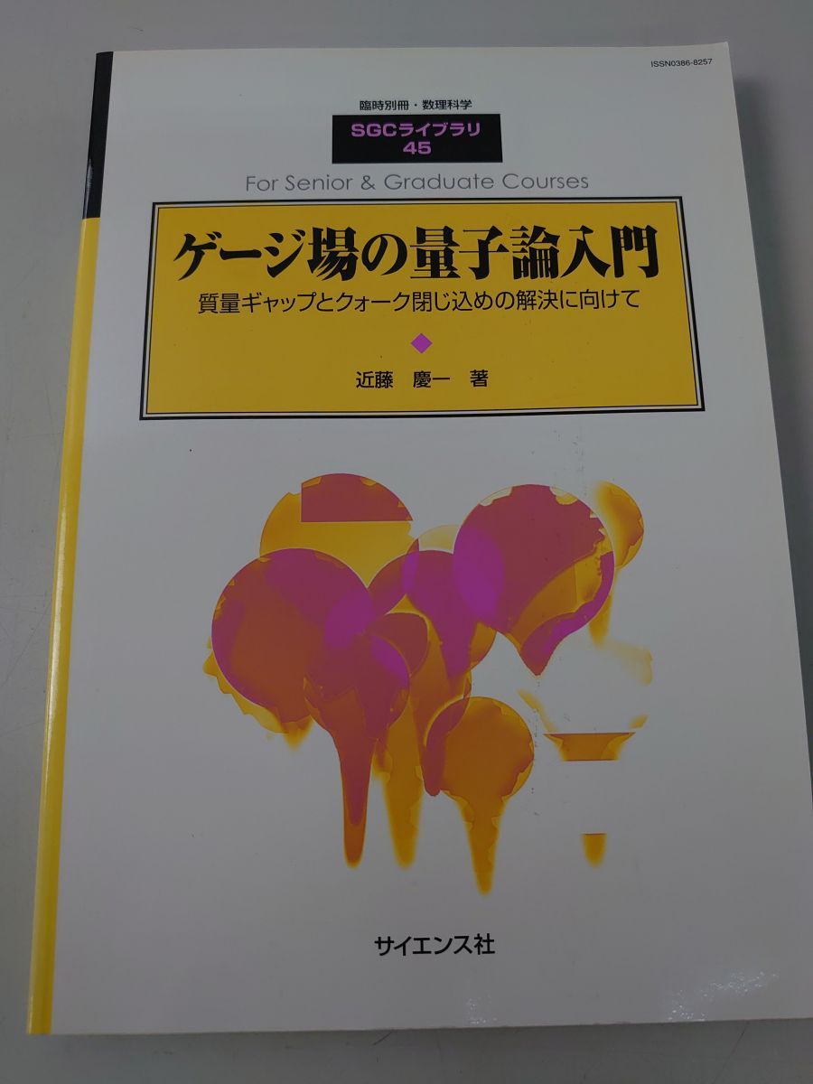 ゲージ場の量子論入門 近藤慶一 サイエンス社 - メルカリ