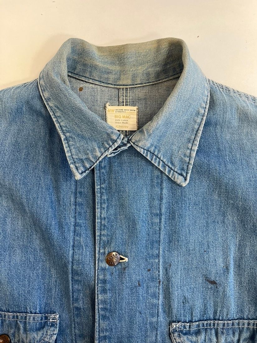 ビッグマック BIG MAC 70s 70's JC Penny デニムカバーオール フェード
