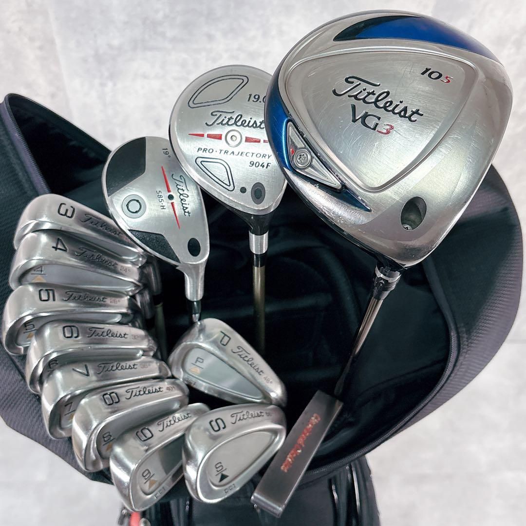 ゴルフクラブ　セット フルセット　メンズ　タイトリスト V926 タイトリスト ゴルフクラブ メンズ セット 14点 VG3 黒 赤 - メルカリ