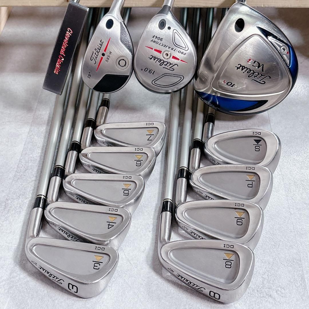 V926 タイトリスト ゴルフクラブ メンズ セット 14点 VG3 黒 赤 - メルカリ