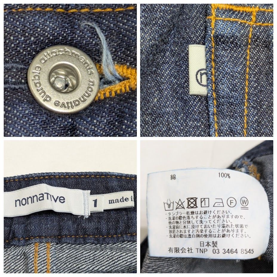 nonnative DWELLER 5P JEANS 03 COTTON 13.5oz SELVEDGE DENIM OW NN 