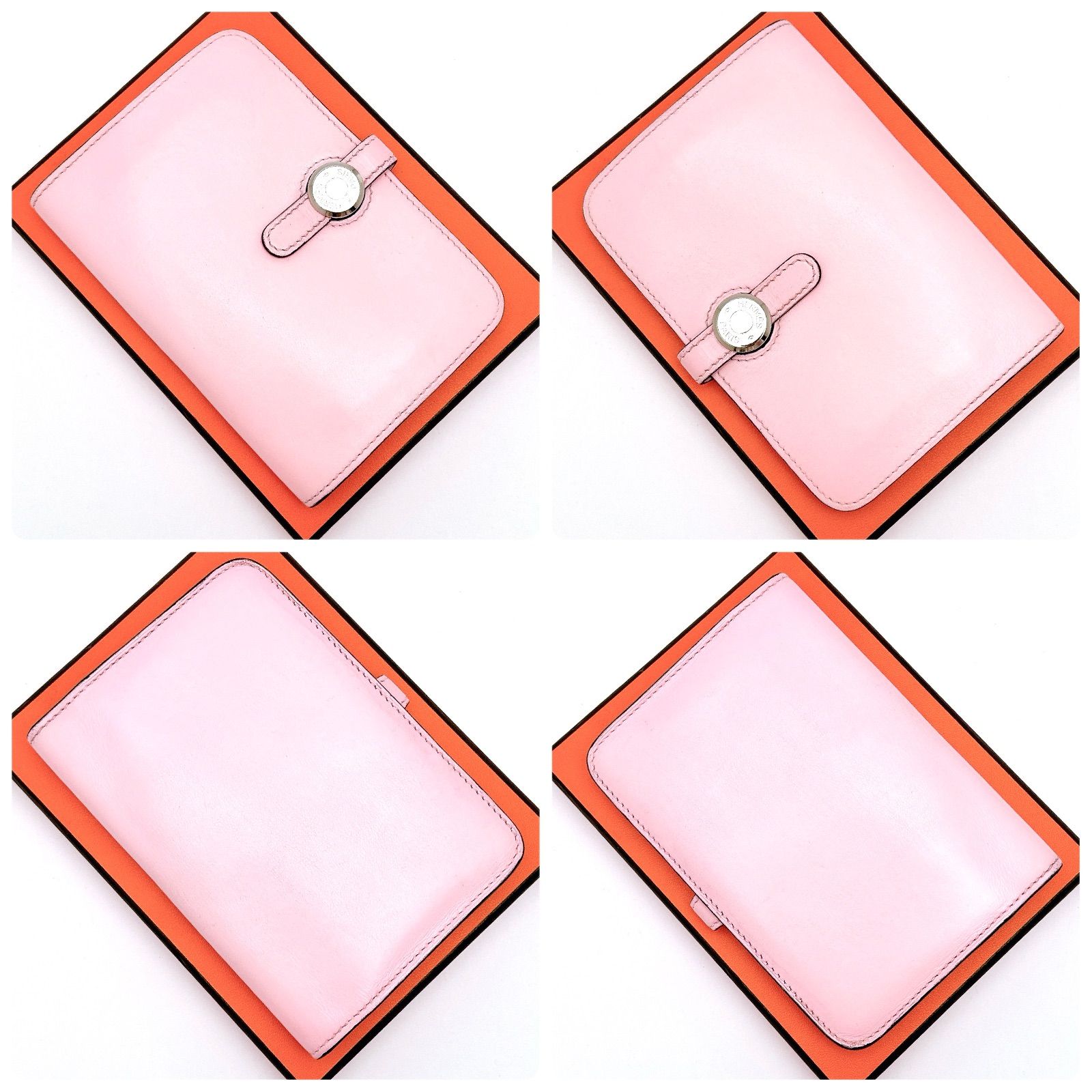 HERMES ドゴンコンパクト ローズパープル ピンク 二つ折り財布 HERMES