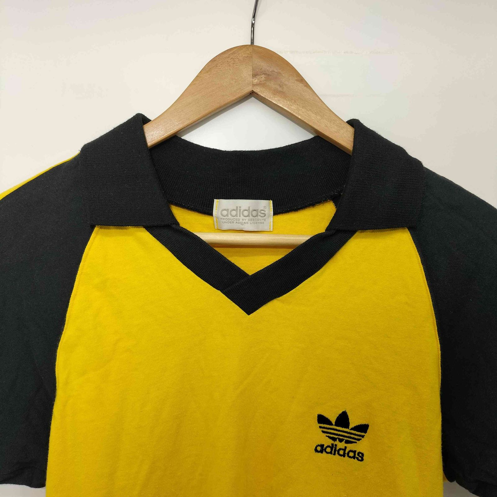 アディダス adidas 90s デサント製 トレフォイル バイカラー スリー