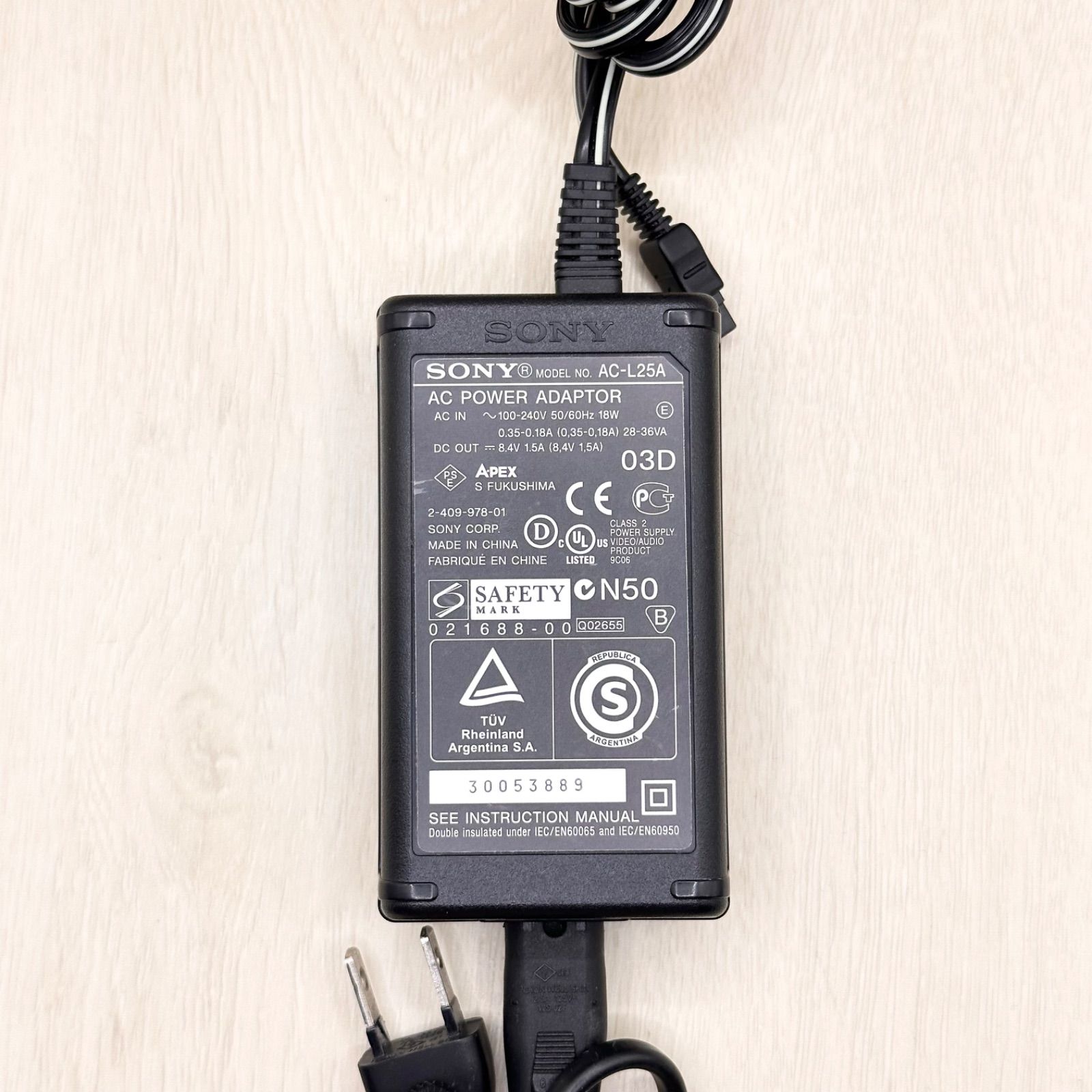 AC-L25A SONY ソニー 純正 ACアダプター 充電器 電源アダプター