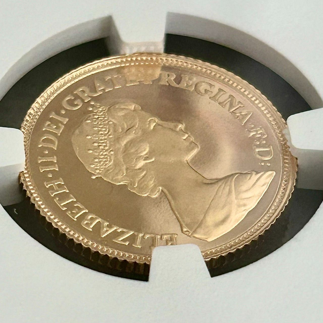 NGC 準最高鑑定☆1984年イギリス 1/2ソブリン (half Sovereign