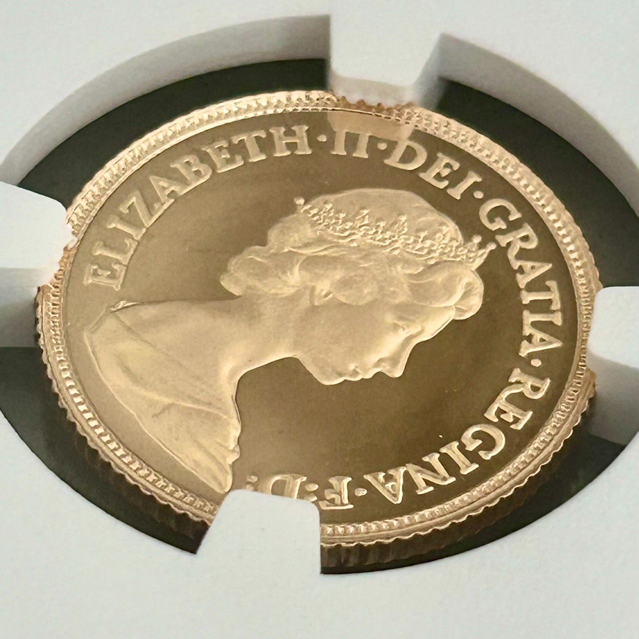 NGC 準最高鑑定☆1984年イギリス 1/2ソブリン (half Sovereign