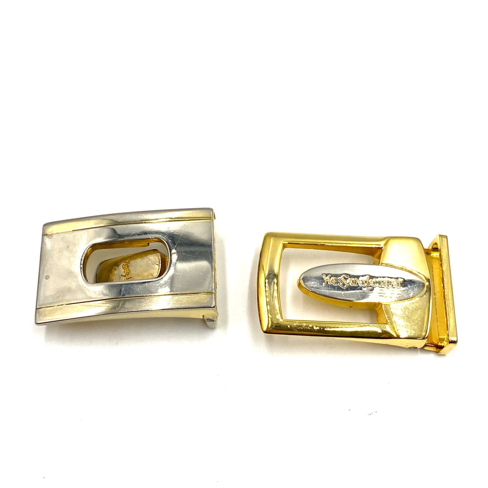 替えバックル2つ付き！ YSL Yves Saint Laurent イヴ・サンローラン
